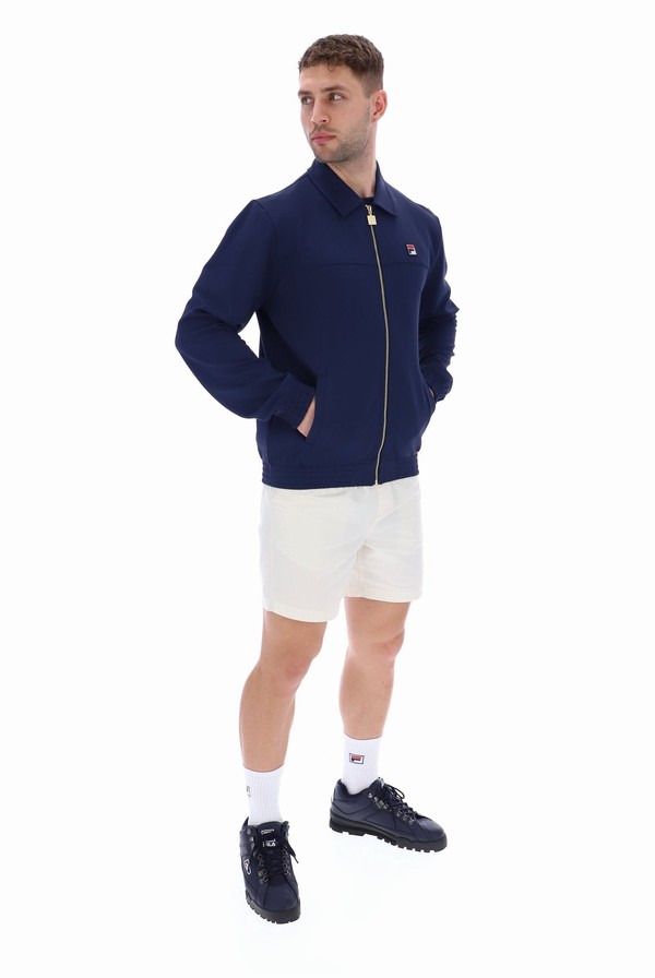 Blue Fila Maddox Smart Men Track Top | 8749YAPZM