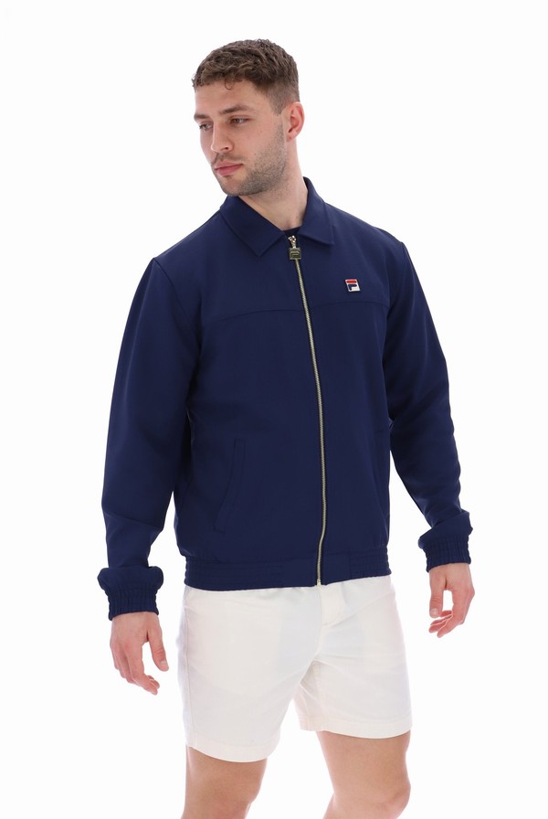 Blue Fila Maddox Smart Men Track Top | 8749YAPZM