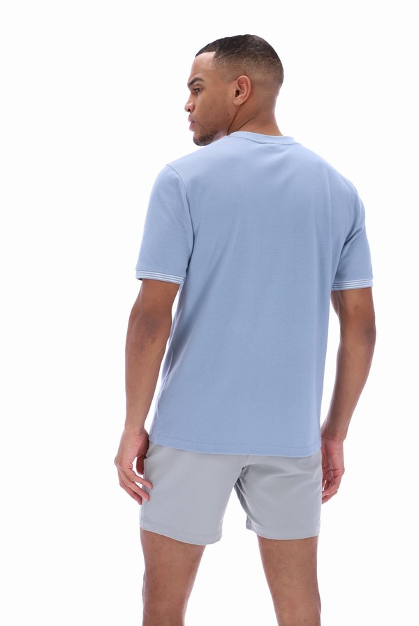 Blue Fila Otto Pocket Men T-shirts | 2814NFGRY