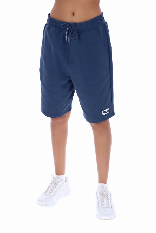 Blue Fila Patrick Fleece Men Shorts | 9842ANHBD