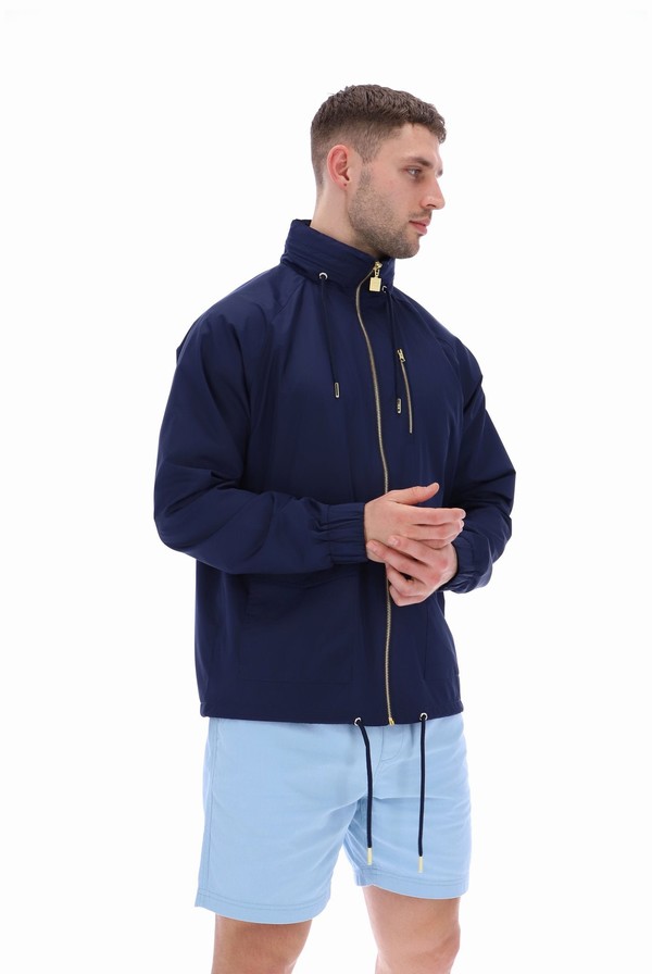 Blue Fila Ronnie Lightweight Men Jackets | 4728NBWZS