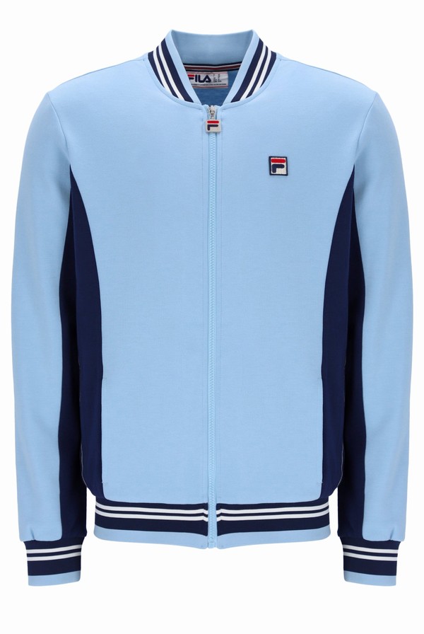 Blue Fila Settanta Baseball Men Track Top | 4268PRDUK