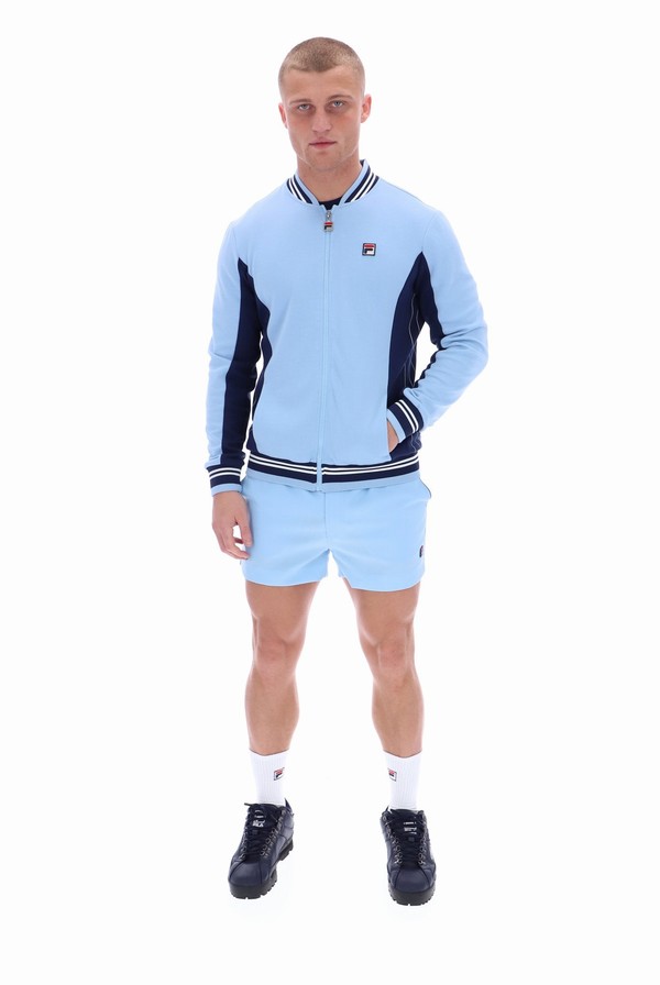 Blue Fila Settanta Baseball Men Track Top | 4268PRDUK