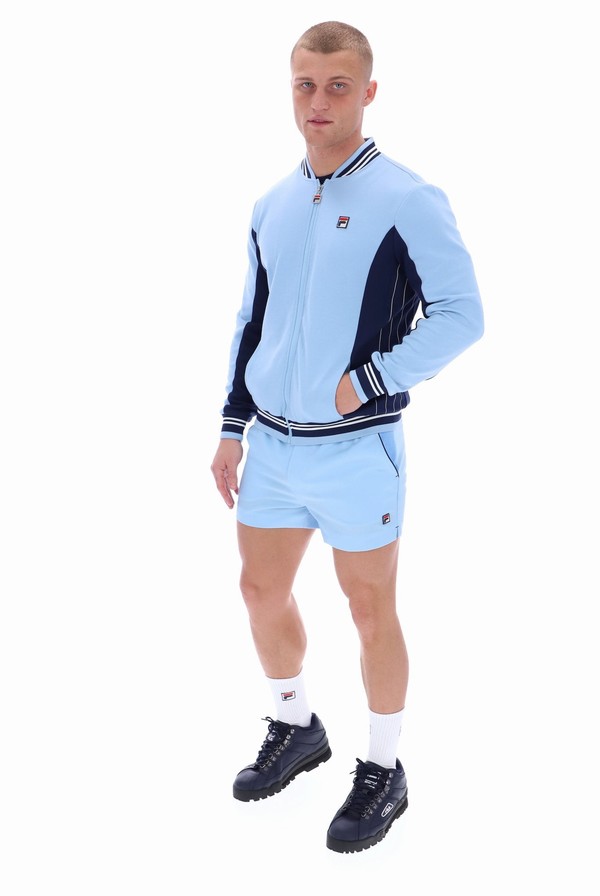 Blue Fila Settanta Baseball Men Track Top | 4268PRDUK