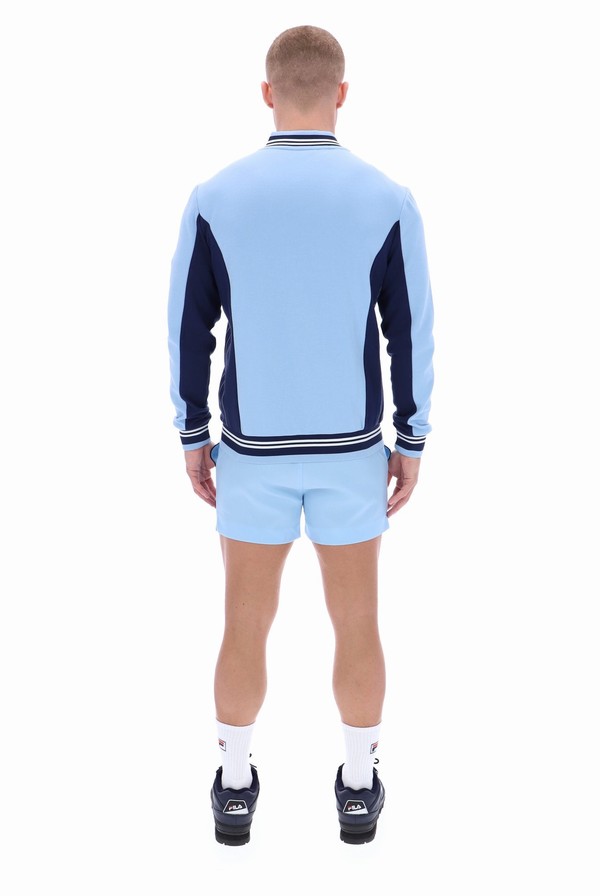 Blue Fila Settanta Baseball Men Track Top | 4268PRDUK