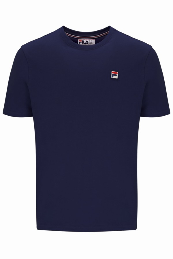 Blue Fila Sunny Essential Men T-shirts | 2719GUSPX