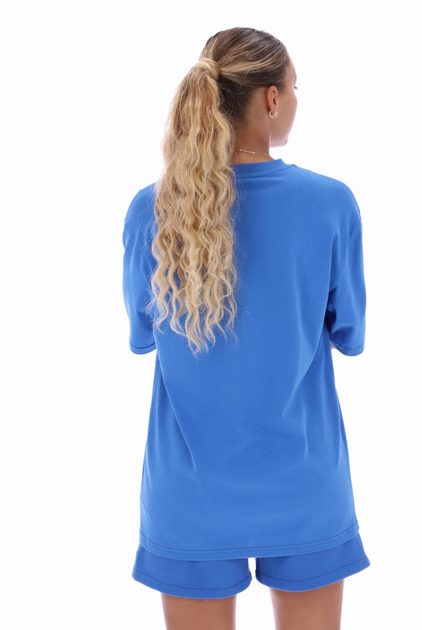 Blue Fila TALA Oversized  Women T-shirts | 4597DEMFP