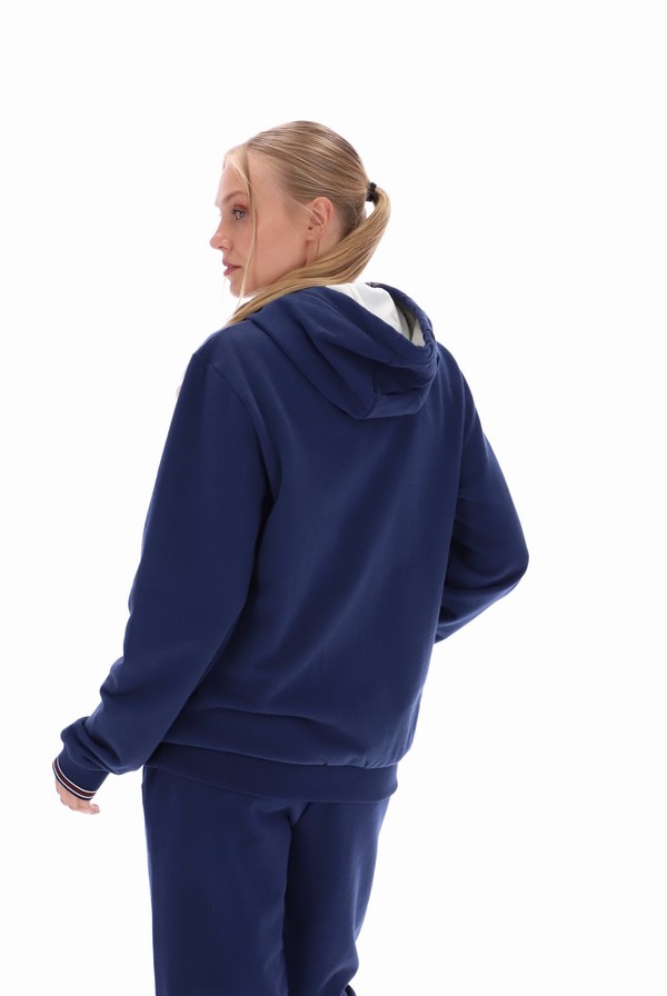 Blue Fila Tenconi Zip Up Women Hoodie | 0546BCAZK