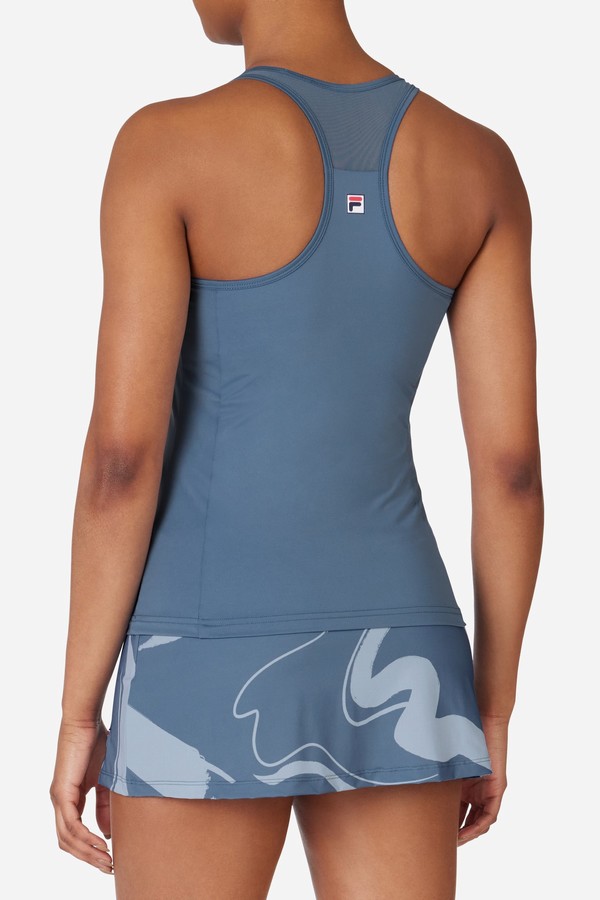 Blue Fila Tennis Essential Racerback Women Tops | 4721ZQLIT