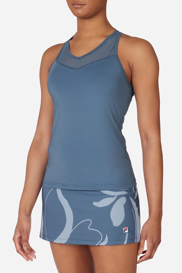 Blue Fila Tennis Essential Racerback Women Tops | 4721ZQLIT