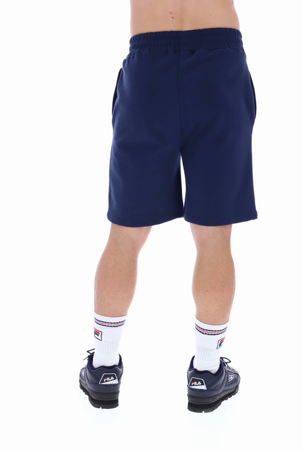 Blue Fila Vico Cotton Men Shorts | 7354QSXKO