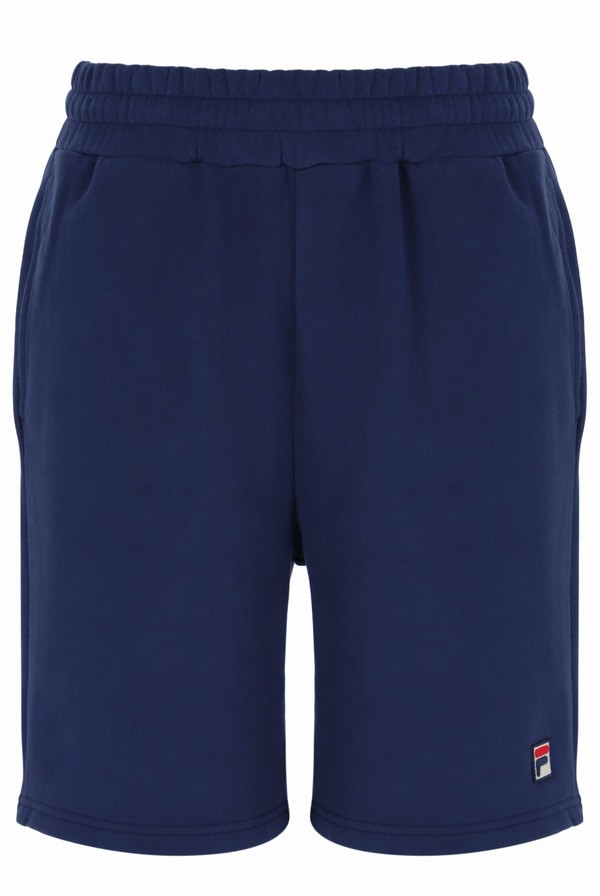 Blue Fila Vico Cotton Men Shorts | 7354QSXKO