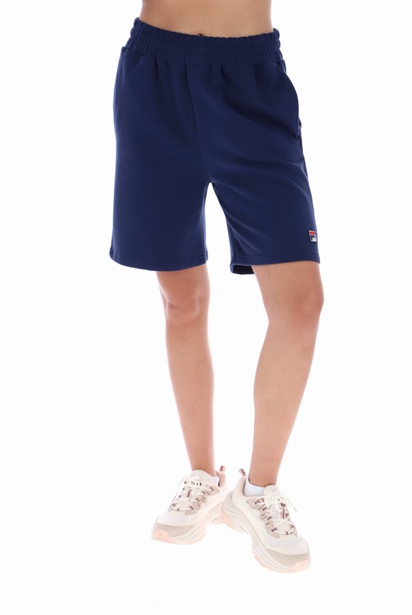 Blue Fila Vico Cotton Men Shorts | 7354QSXKO