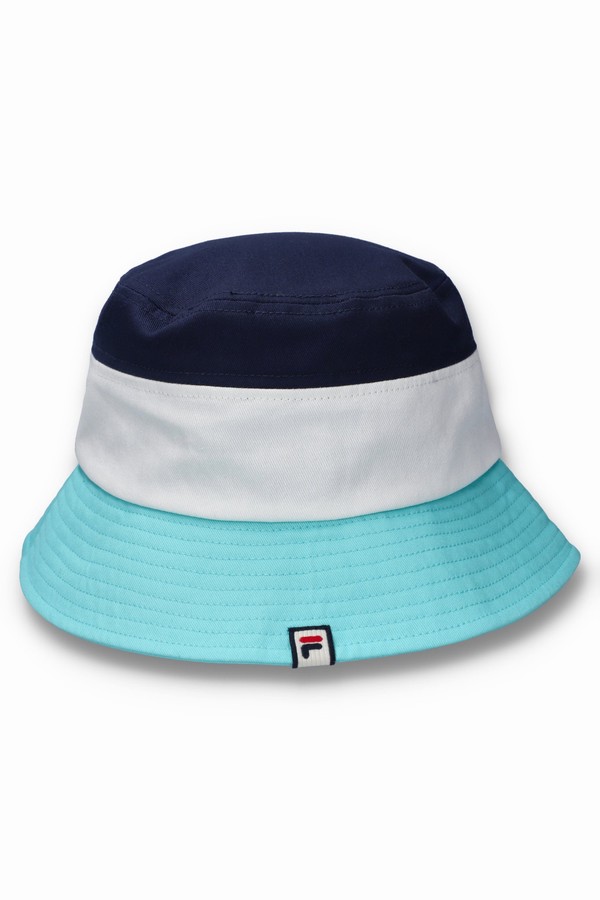 Blue / Navy Fila Leader Bucket Men Hats | 1975BCEGO