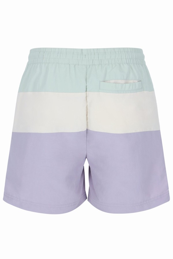 Blue / White / Purple Fila Alexi Colour Block Men Swim Shorts | 3719RUEJN