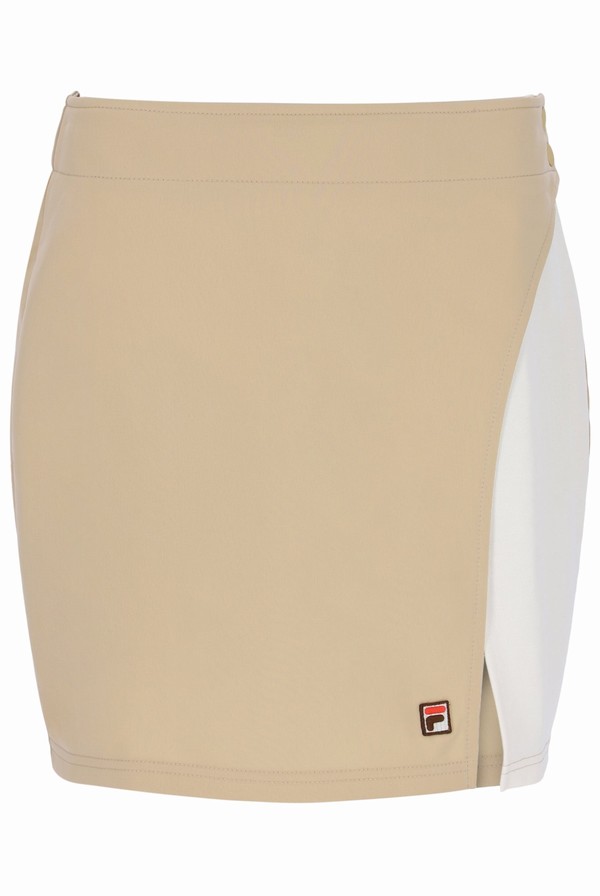 Brown Fila Dionne Wrap Women Skirts | 7594BQGNW