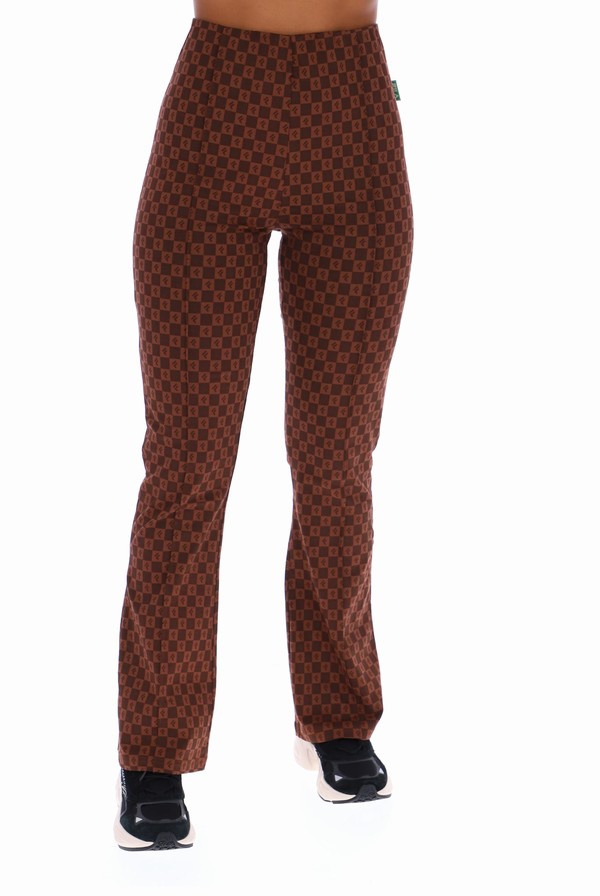 Brown Fila Elizabeth Flared Women Bottoms | 8543CKDGV