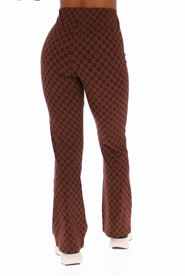 Brown Fila Elizabeth Flared Women Bottoms | 8543CKDGV