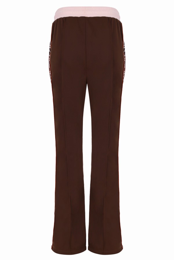 Brown Fila Jamie Wide Leg Women Track Pants | 0245PUJBF