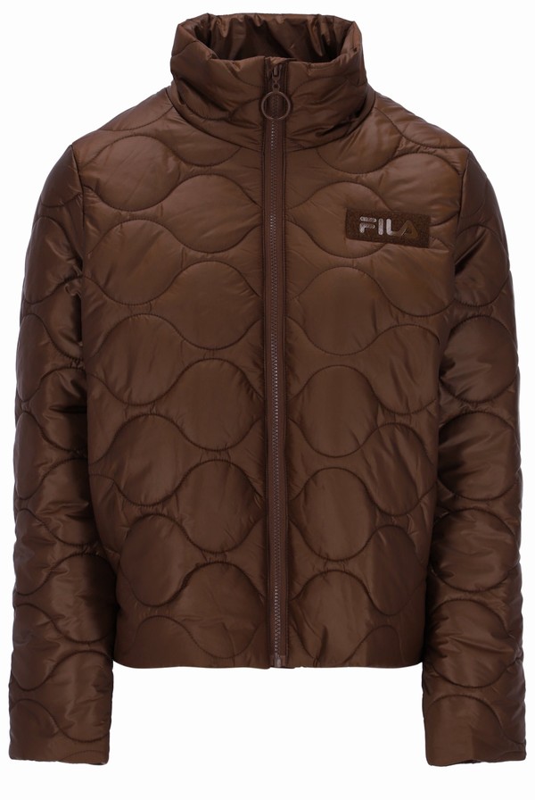 Brown Fila Mavis Quilted Women Jackets | 4675CIFUO