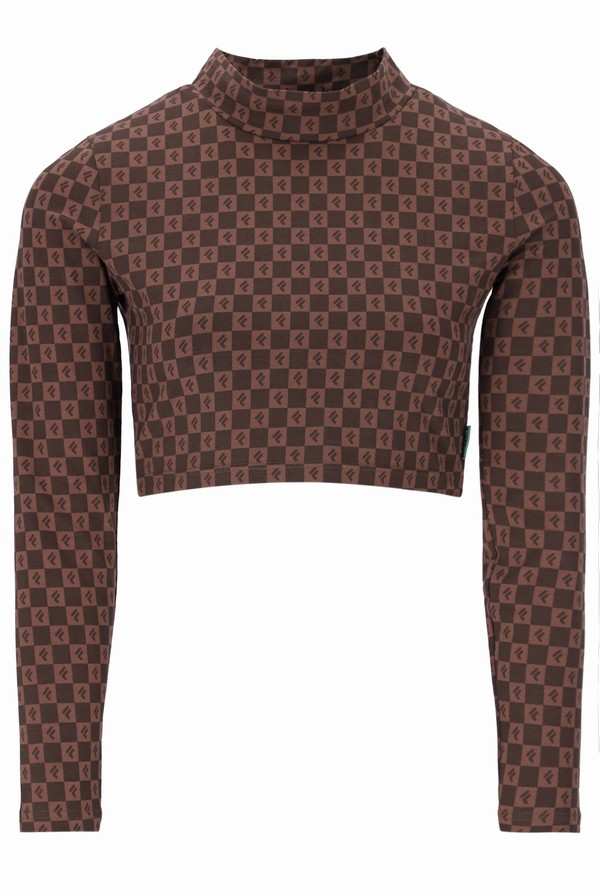 Brown Fila Tori Long Sleeved Women Tops | 3507VCLNH