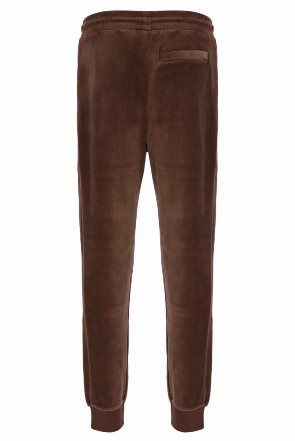 Brown / Grey Fila Terence Velour Men Bottoms | 3421BWGVU