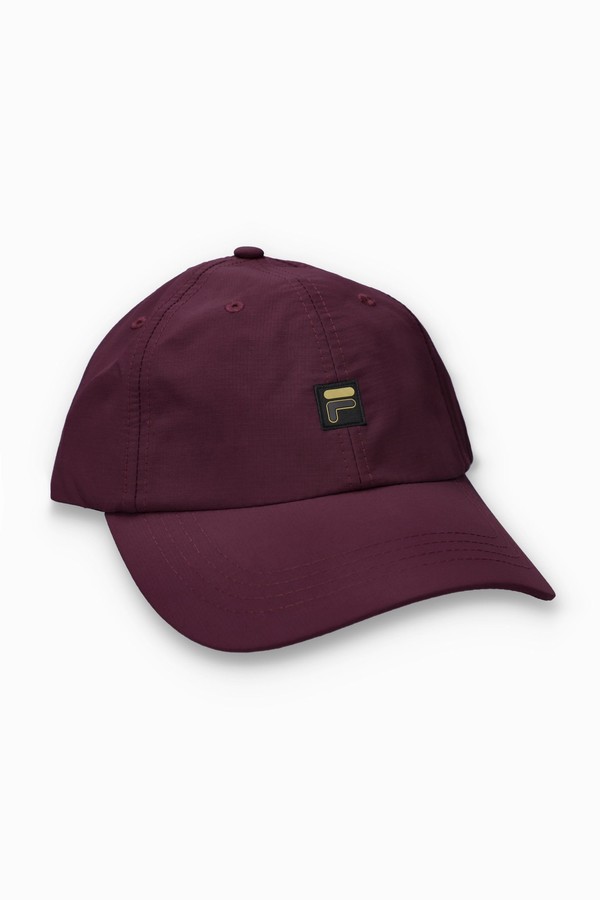 Burgundy Fila Hylo Baseball Men Caps | 3567OJTYQ