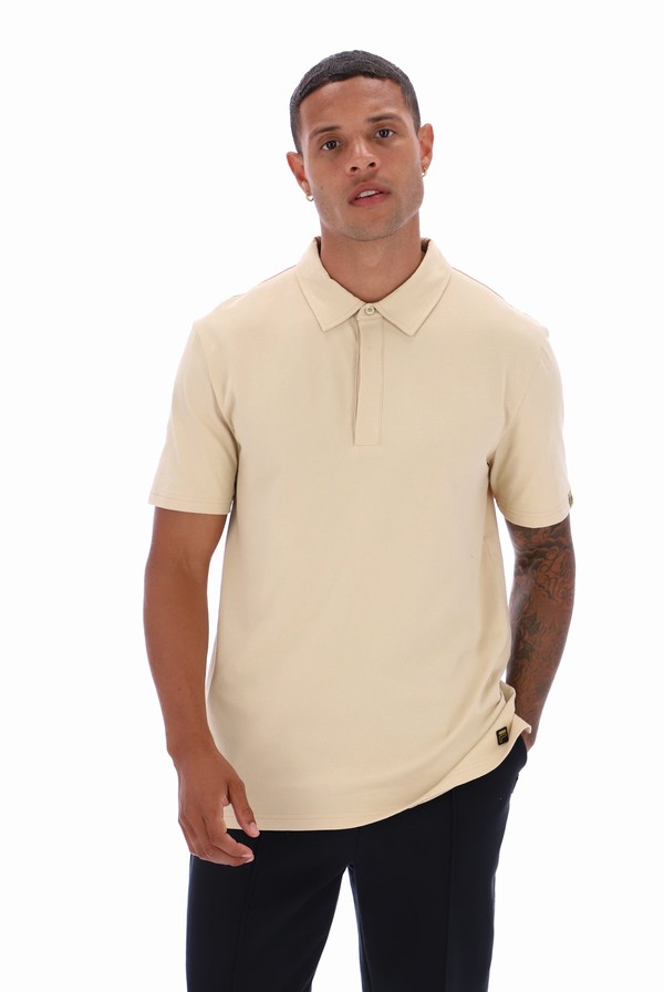 Cream Fila Lippi Minimal Men Polo Shirts | 2504IDJCM