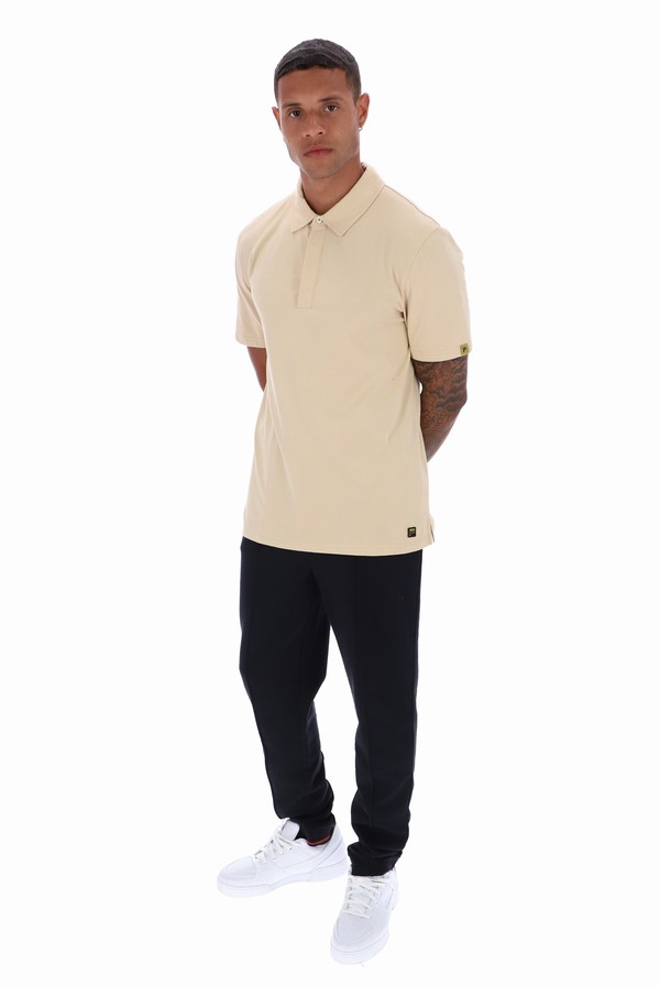 Cream Fila Lippi Minimal Men Polo Shirts | 2504IDJCM