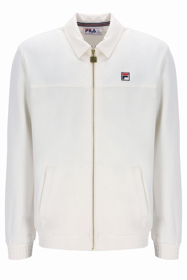 Cream Fila Maddox Smart Men Track Top | 5913IYDVO