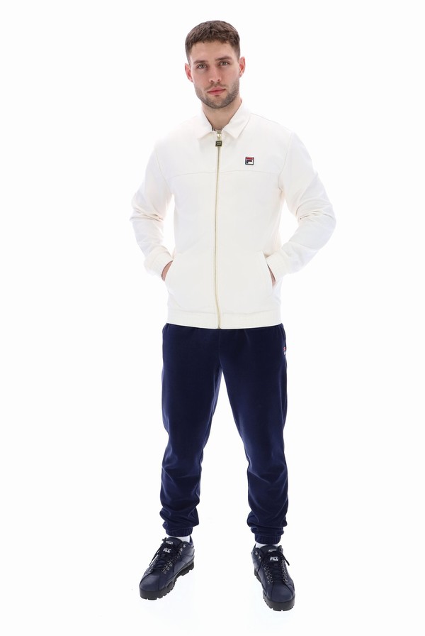 Cream Fila Maddox Smart Men Track Top | 5913IYDVO