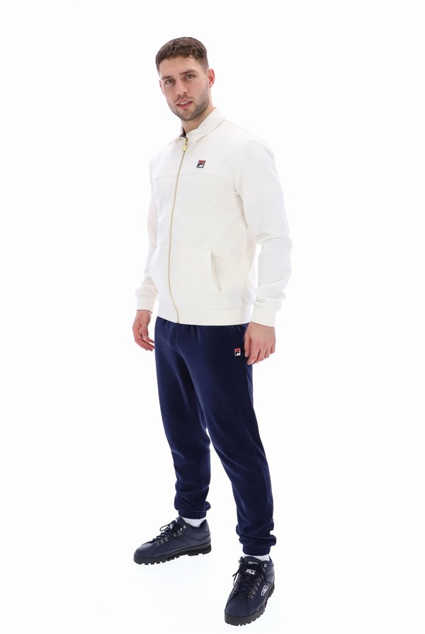 Cream Fila Maddox Smart Men Track Top | 5913IYDVO