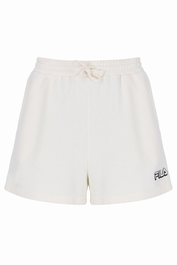 Cream Fila Piera Relaxed Fit Women Shorts | 1830VMKNC