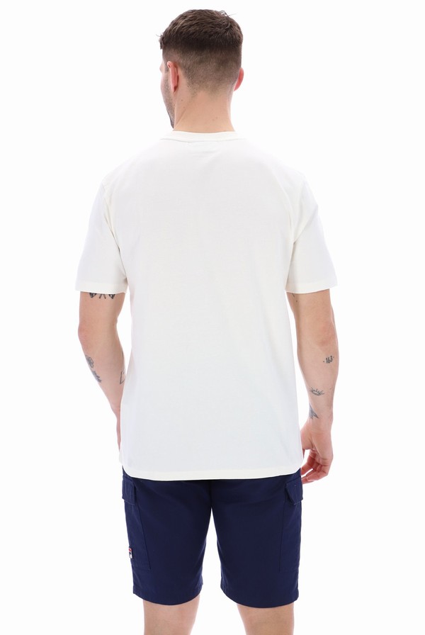 Cream Fila Riggs Pocket Men T-shirts | 1348CADTW