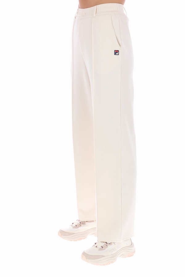 Cream Fila River Straight Leg Women Track Pants | 5031OAWLV