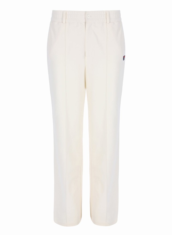 Cream Fila River Straight Leg Women Track Pants | 5031OAWLV