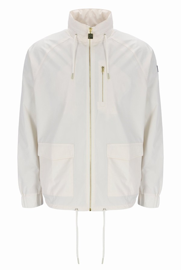 Cream Fila Ronnie Lightweight Men Jackets | 8213WBJIO