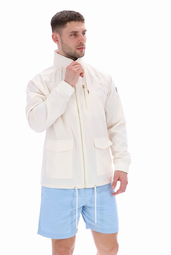 Cream Fila Ronnie Lightweight Men Jackets | 8213WBJIO