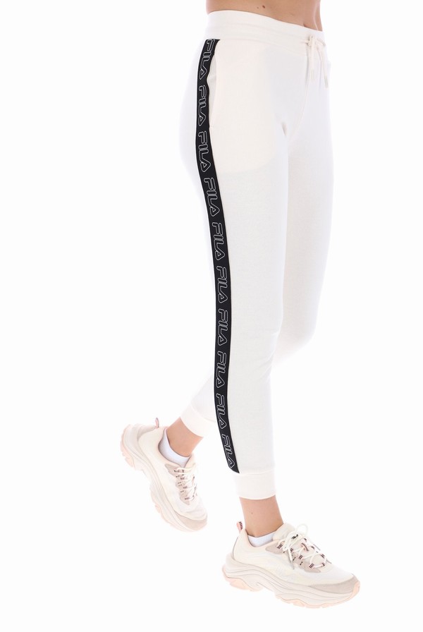 Cream Fila Sima Tape Women Jogger | 6052ZDGMH