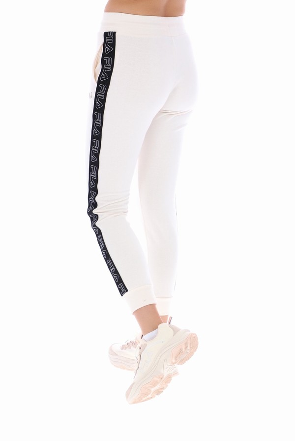 Cream Fila Sima Tape Women Jogger | 6052ZDGMH