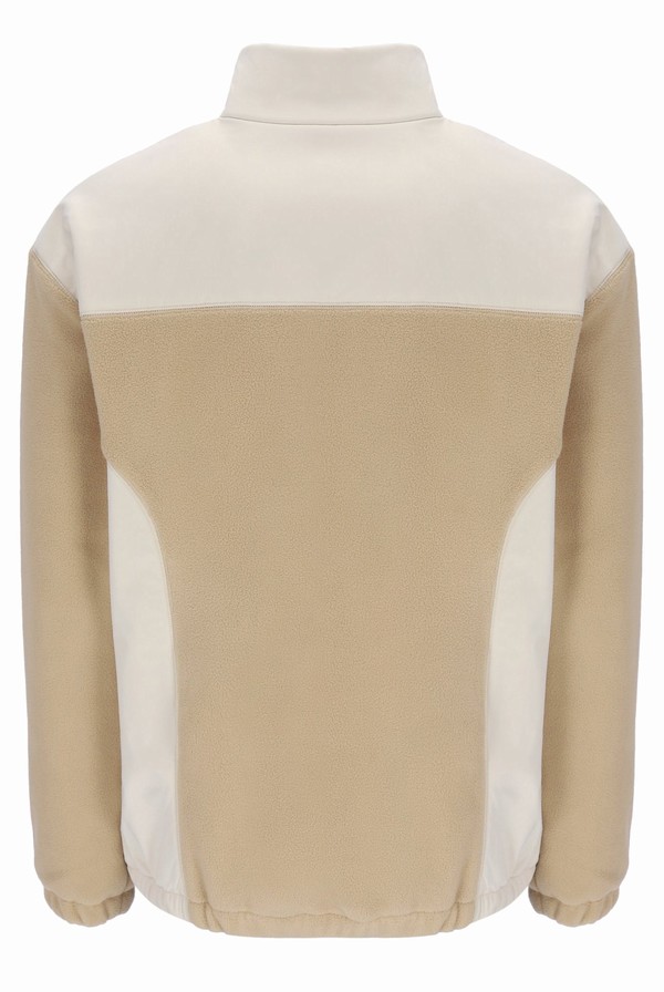 Cream Fila Tate 1/4 Zip Polar Fleece Pullover Men Sweatshirts | 6831LWNCB