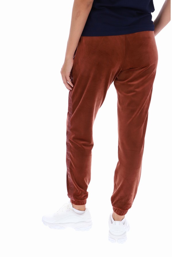 Dark Red Fila Lacey Side Tape Women Jogger | 6853VIDXC