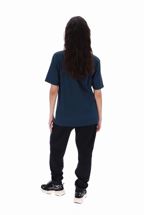 Dark Turquoise Fila Dax Sleeve Men T-shirts | 8029ATMDU