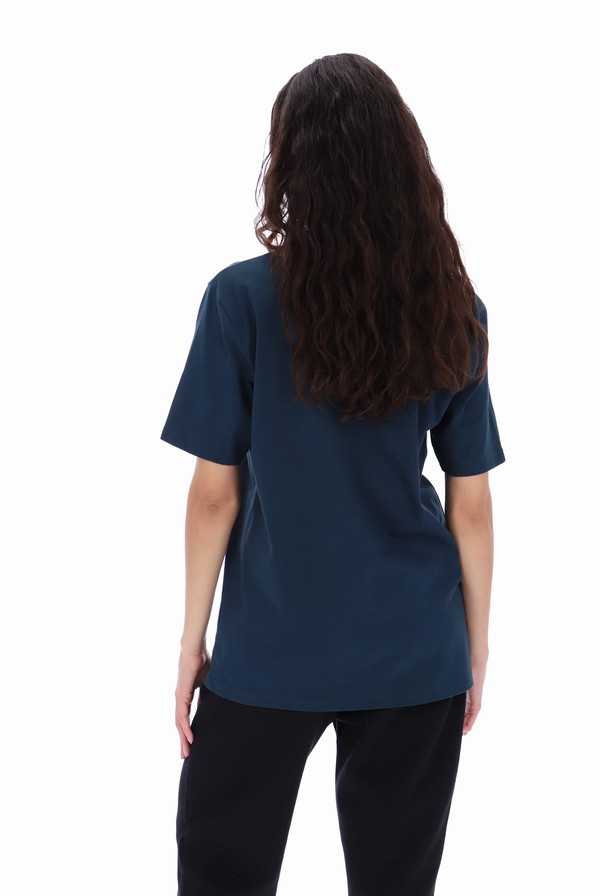 Dark Turquoise Fila Dax Sleeve Women T-shirts | 1628UXZJI