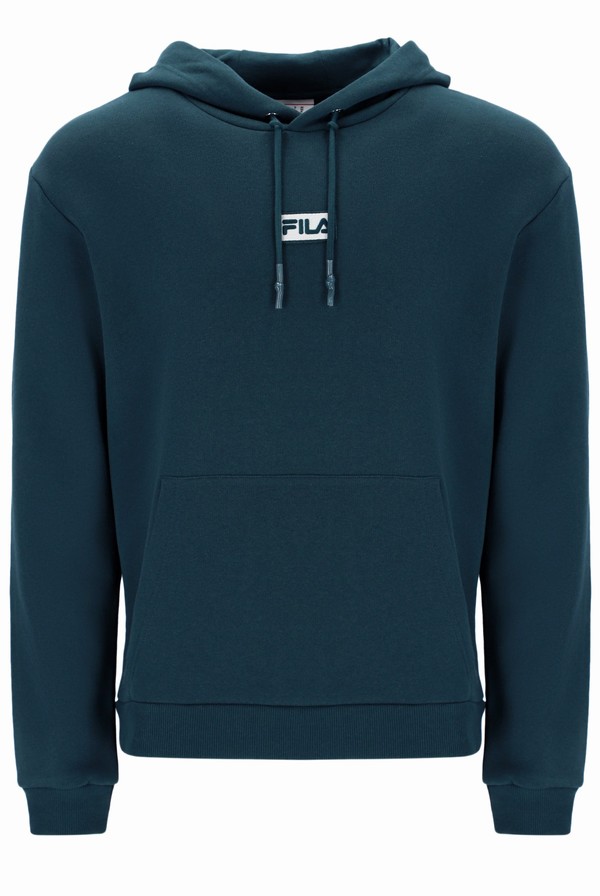 Dark Turquoise Fila Lance 2 Recycled Fleece Men Tracksuits | 7316GOUSD