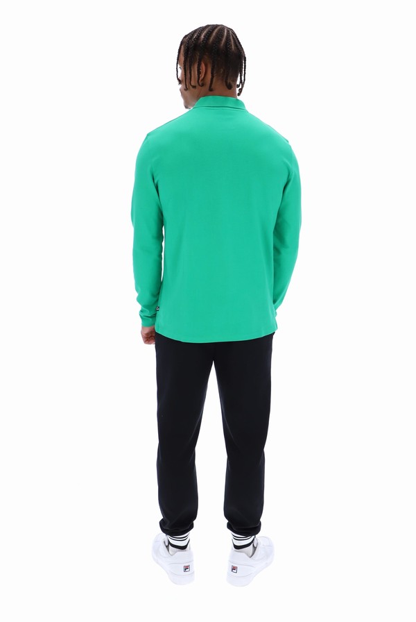 Deep Mint Fila Kit Long Sleeved Men Sweatshirts | 3827WGJIX