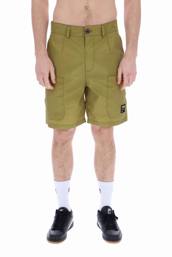 Green Fila Billet Cargo Men Shorts | 9367QAVBJ