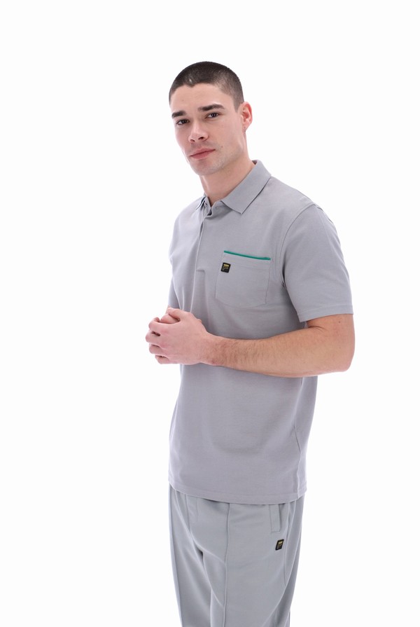 Green Fila Bruni Pocketed Men Polo Shirts | 3275YUVRO