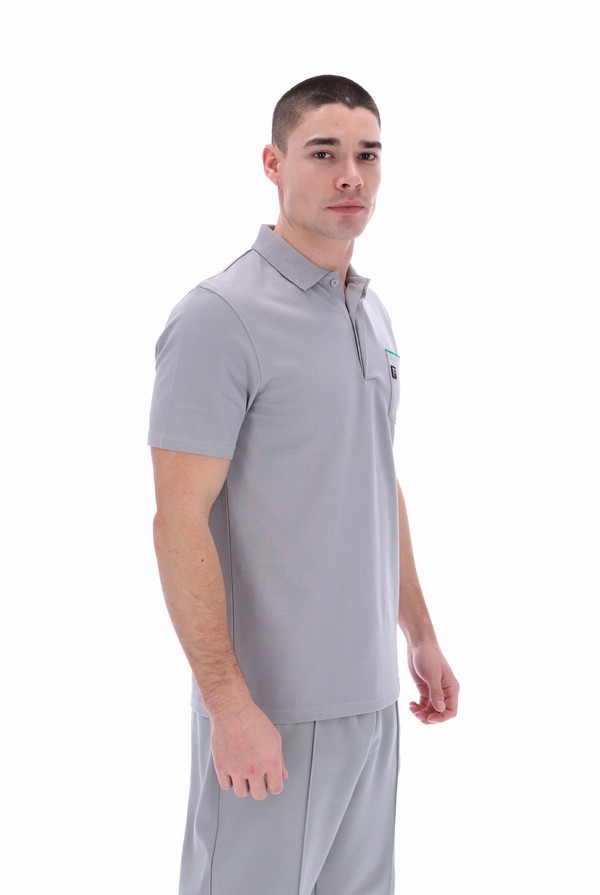 Green Fila Bruni Pocketed Men Polo Shirts | 3275YUVRO