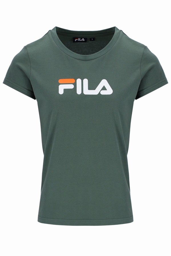 Green Fila Classic Men T-shirts | 4278LFBRJ